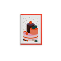 Carte Hanji | Gâteau de fête